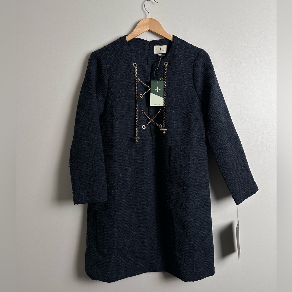 TUCKERNUCK
Navy Tie Tweed Kelly Dress - Picture 6 of 11